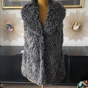 Faux fur vest White House Black Market